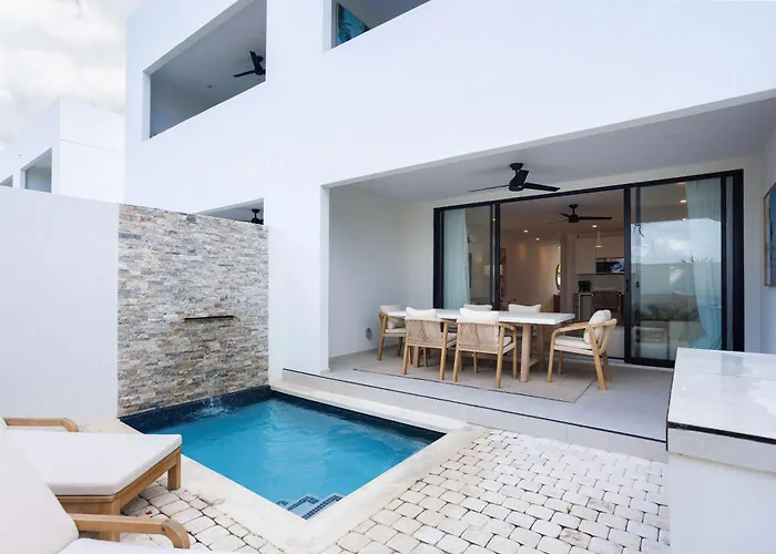 New Chic 3Br Villa Walk To Beach Pool & Terrace